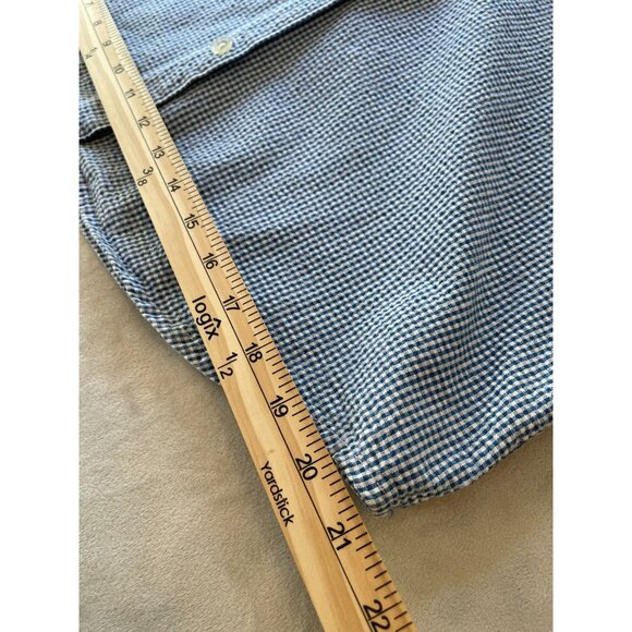 Vintage Capacity Gingham Embroidered Shirt & Pants Set S Grandmacore Cottagecore - Picture 5 of 16